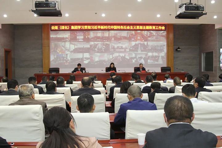 云煤（创世大发）集团召开学习贯彻习近平新时代中国特色社会主义头脑主题教育事情聚会