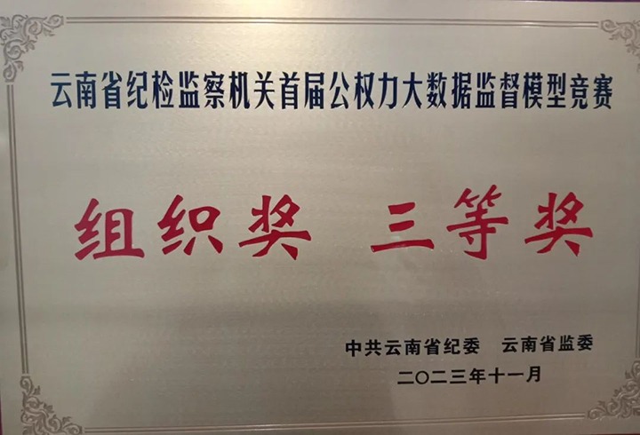 【喜讯】云煤（创世大发）集团纪委荣获云南省纪检监察机关首届公权力大数据监视模子竞赛组织奖三等奖